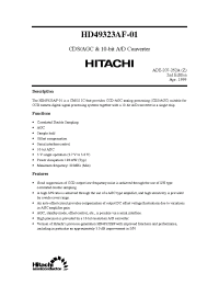 Datasheet HD49323AF manufacturer Hitachi