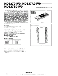 Datasheet HD637A01V0 manufacturer Hitachi