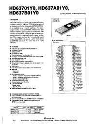 Datasheet HD637A01Y0 manufacturer Hitachi