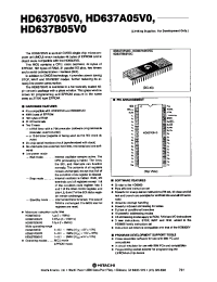 Datasheet HD637A05V0 manufacturer Hitachi