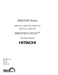 Datasheet HD6412340TE manufacturer Hitachi