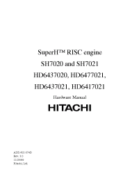 Datasheet HD6417020SVX12I manufacturer Hitachi