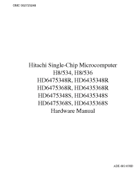 Datasheet HD6435348SCP manufacturer Hitachi