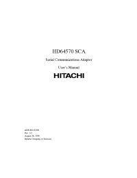 Datasheet HD64570 manufacturer Hitachi