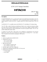 Datasheet HD64645F manufacturer Hitachi