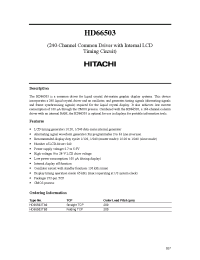 Datasheet HD66503 manufacturer Hitachi