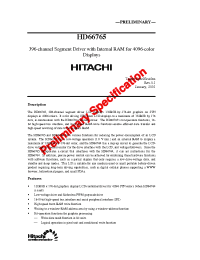 Datasheet HD66765 manufacturer Hitachi
