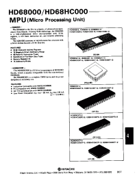Datasheet HD68000-10 manufacturer Hitachi