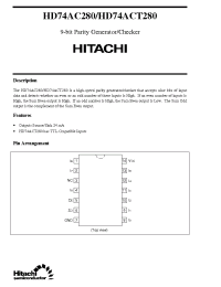 Datasheet HD74AC280 manufacturer Hitachi