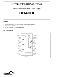 Datasheet HD74ACT368 manufacturer Hitachi