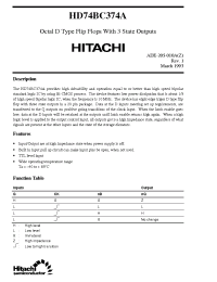 Datasheet HD74BC374A manufacturer Hitachi
