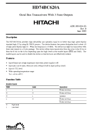 Datasheet HD74BC620A manufacturer Hitachi