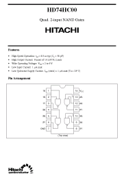 Datasheet HD74HC00 manufacturer Hitachi