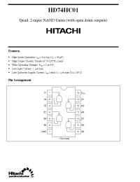 Datasheet HD74HC01 manufacturer Hitachi