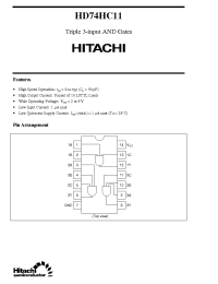 Datasheet HD74HC11 manufacturer Hitachi