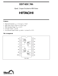 Datasheet HD74HC386 manufacturer Hitachi