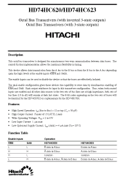 Datasheet HD74HC623 manufacturer Hitachi
