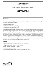 Datasheet HD74HC95 manufacturer Hitachi