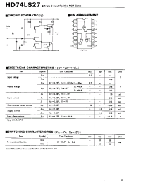 Datasheet HD74LS27 manufacturer Hitachi