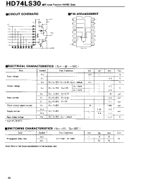 Datasheet HD74LS30 manufacturer Hitachi