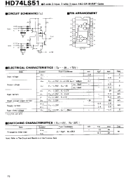 Datasheet HD74LS51 manufacturer Hitachi