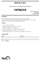 Datasheet HD74LV05A manufacturer Hitachi