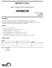 Datasheet HD74LV132A manufacturer Hitachi