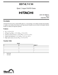Datasheet HD74LVC00 manufacturer Hitachi