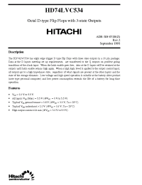 Datasheet HD74LVC534 manufacturer Hitachi