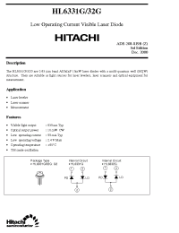 Datasheet HL6332G manufacturer Hitachi