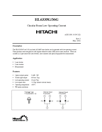 Datasheet HL6336G manufacturer Hitachi