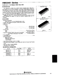 Datasheet HM53461P-10 manufacturer Hitachi