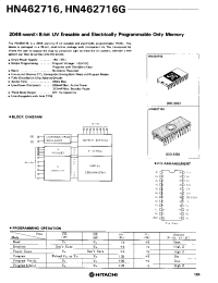 Datasheet HN462716G manufacturer Hitachi