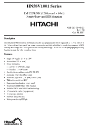 Datasheet HN58V1001P-25 manufacturer Hitachi