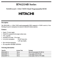 Datasheet HN62334BTT manufacturer Hitachi