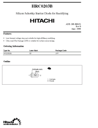 Datasheet HRC0203B manufacturer Hitachi
