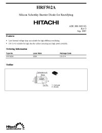 Datasheet HRF502 manufacturer Hitachi