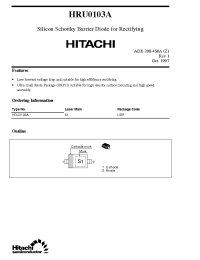 Datasheet HRU0103A manufacturer Hitachi