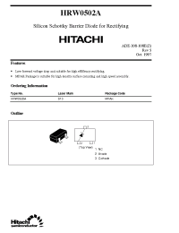 Datasheet HRW0502A manufacturer Hitachi