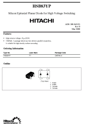 Datasheet HSB83YP manufacturer Hitachi