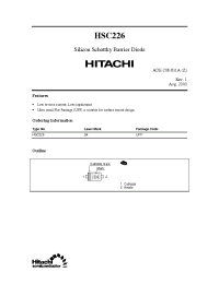Datasheet HSC226 manufacturer Hitachi