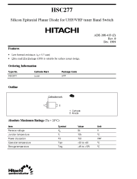 Datasheet HSC277 manufacturer Hitachi