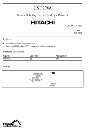 Datasheet HSD276A manufacturer Hitachi
