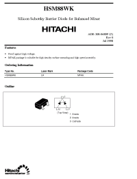 Datasheet HSM88WK manufacturer Hitachi