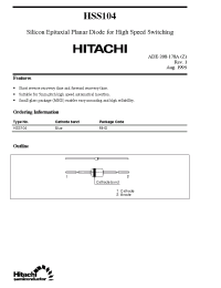 Datasheet HSS104 manufacturer Hitachi