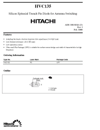 Datasheet HVC135 manufacturer Hitachi