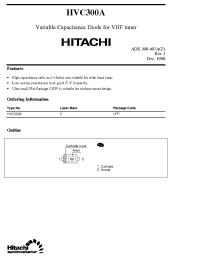 Datasheet HVC300A manufacturer Hitachi