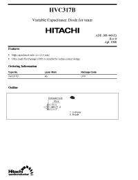 Datasheet HVC317B manufacturer Hitachi