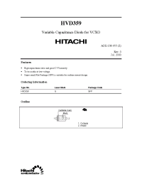 Datasheet HVD359 manufacturer Hitachi