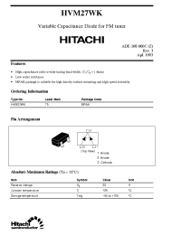 Datasheet HVU202 manufacturer Hitachi